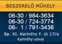 Autóriasztó, tolatóradar, mobiltelefon kihangosító, autórádió, ablakemelő, központi zár, bio etanol átalakító beszerelő műhely. -  Budapest 1117 Karinthy út 17/a - 06-30/ 9843-634, 06-1 / 209-3001